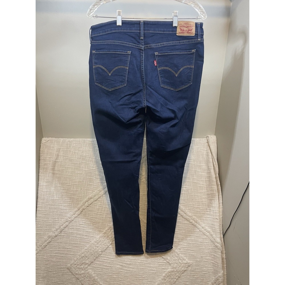 Levi's 711 Skinny Fit Dark Wash Low Rise Blue Jeans Women's 31 Stretch 31 X 31